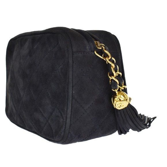 CHANEL CC Tassel Mini Matelasse Chain Shoulder Bag Suede Leather BE GHW 678RJ278 - Picture 11 of 12